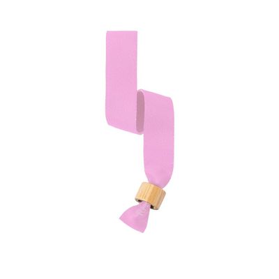 Pulsera RPET con Cierre de Bambú Rosa