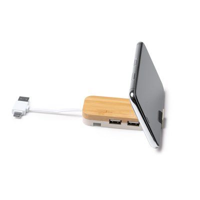 Puerto USB y Tipo C y conector plegable