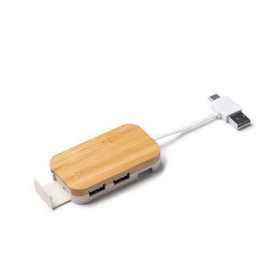 Puerto USB y Tipo C y conector plegable