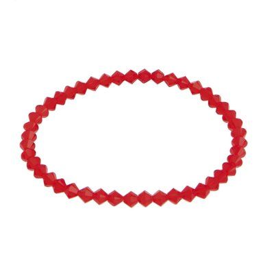 Pulsera Ajustable con Cristales Rojo