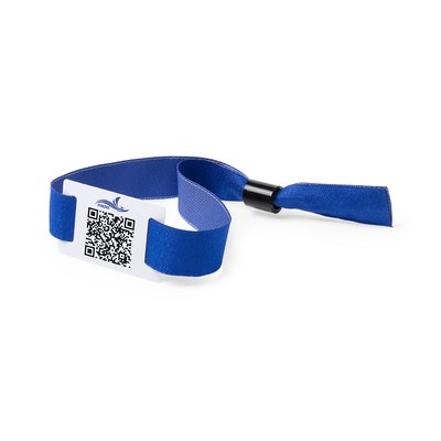 Pulsera con cierre ajustable y placa para marcaje