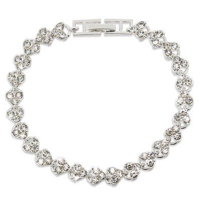 Pulsera elegante zinc y cristales