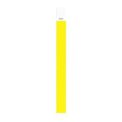 Pulsera para eventos numerada Amarillo Fluor