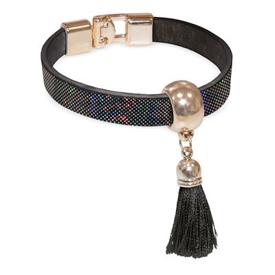 Pulsera Holográfica con Borla