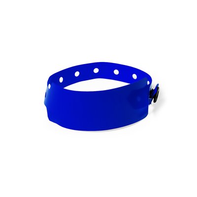 Pulsera personalizada de control de acceso Azul