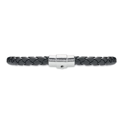 Pulsera de piel sintética y acero