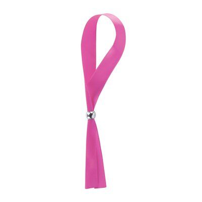 Pulsera de poliéster ajustable Fucsia Talla Única Adulto