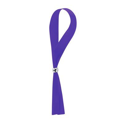 Pulsera de poliéster ajustable Morado Talla Única Adulto