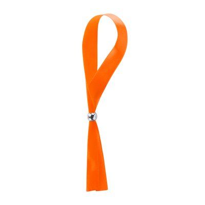Pulsera de poliéster ajustable Naranja