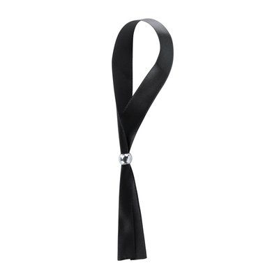 Pulsera de poliéster ajustable Negro Talla Única Adulto