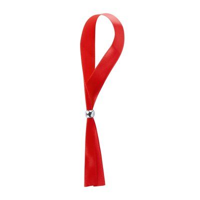 Pulsera de poliéster ajustable Rojo