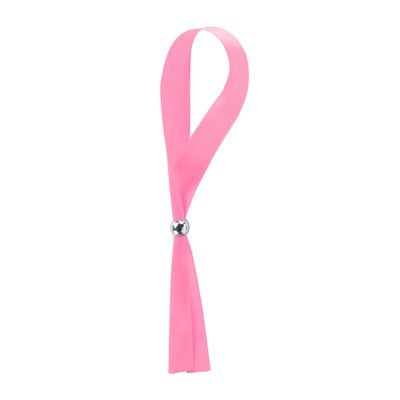 Pulsera de poliéster ajustable Rosa Claro