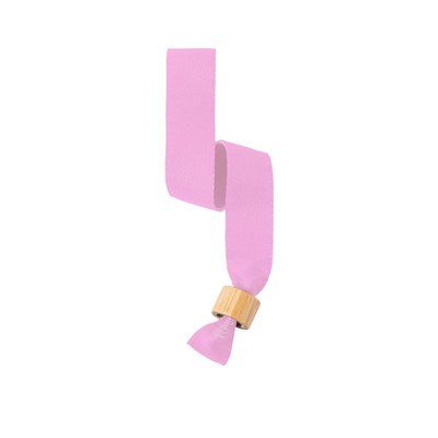 Pulsera RPET con Cierre de Bambú Rosa