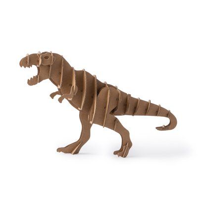 Puzzle 3D de cartón kraft DINOSAURIO TALLA ÚNICA INFANTIL