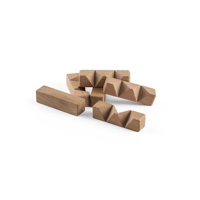 Puzzle de madera en forma de estrella