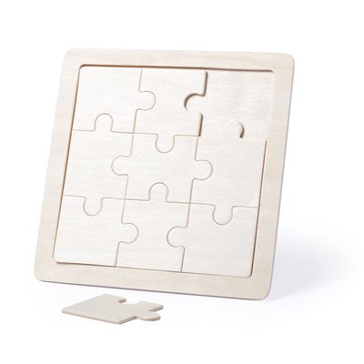 Puzzle personalizable de madera con 9 piezas