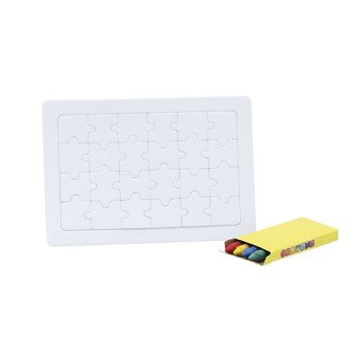 Puzzle personalizado para colorear con ceras