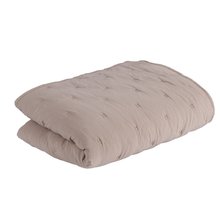 Quilt de poliéster suave Beige