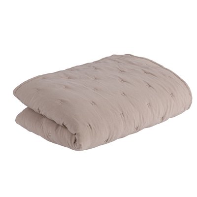 Quilt de poliéster suave Beige