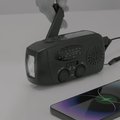 Radio de emergencia con linterna