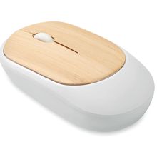 Ratón Inalámbrico con Bambú Blanco