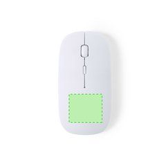 Ratón inalámbrico antibacteriano diseño ergonómico | Parte inferior del ratón | 35 x 30