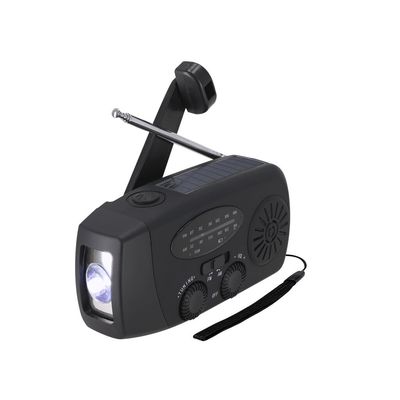 Radio de emergencia con linterna