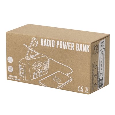 Radio de emergencia con linterna