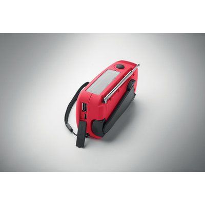 Radio portátil con linterna y power bank