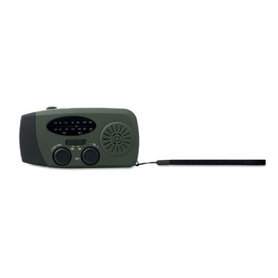 Radio portátil con linterna y power bank