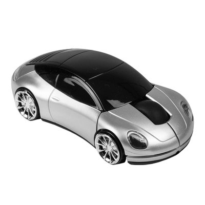 Ratón Wireless Coche en ABS Plata