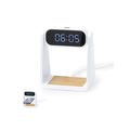 Reloj Alarma, Carga Qi, Lámpara 6 LEDs