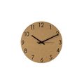 Reloj de pared corcho números metálicos