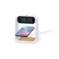 Reloj Alarma, Carga Qi, Lámpara 6 LEDs