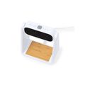 Reloj Alarma, Carga Qi, Lámpara 6 LEDs