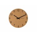 Reloj de pared corcho números metálicos Natu