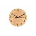 Reloj de pared bambú con números negros Natu