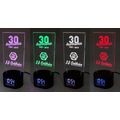 Reloj despertador con luz LED
