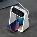 Reloj Alarma, Carga Qi, Lámpara 6 LEDs