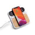 Reloj cargador inalámbrico con alarma y soporte plegable