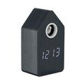 Reloj despertador con cuco Negro