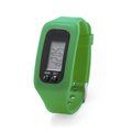 Reloj digital de pulsera con correa de silicona Verde