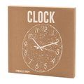Reloj de pared corcho números metálicos