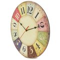 Reloj Vintage MDF Multicolor
