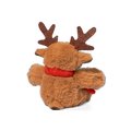 Reno Navideño de Peluche con Bufanda Personalizable