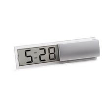 Reloj de Mesa Digital Cromado Satinado