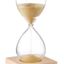 Reloj de Arena 5min Base de Madera Beig