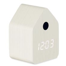 Reloj despertador pequeño con alarma cuco Blanco