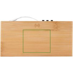 Reloj Alarma Cargador Inalámbrico 5W Bambú | Superior | 60 x 50
