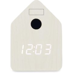 Reloj despertador pequeño con alarma cuco | FRONT SIDE 1 | 20 x 8